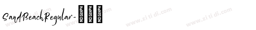 SandBeachRegular字体转换