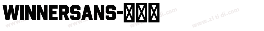 WinnerSans字体转换