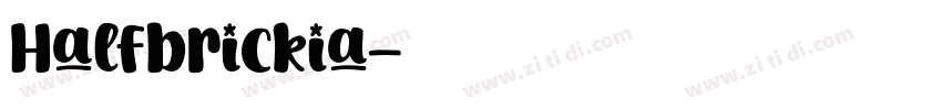 Halfbrickia字体转换