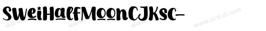 SweiHalfMoonCJKsc字体转换