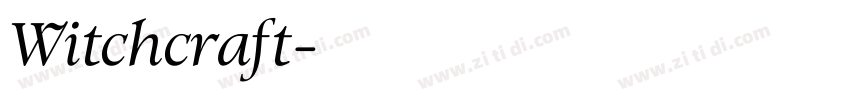 Witchcraft字体转换