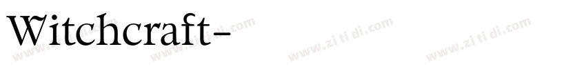 Witchcraft字体转换