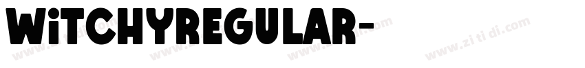 WitchyRegular字体转换