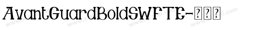 AvantGuardBoldSWFTE字体转换
