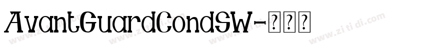 AvantGuardCondSW字体转换