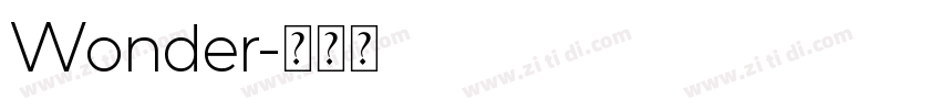Wonder字体转换