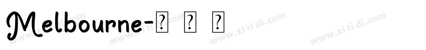 Melbourne字体转换