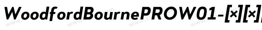 WoodfordBournePROW01字体转换