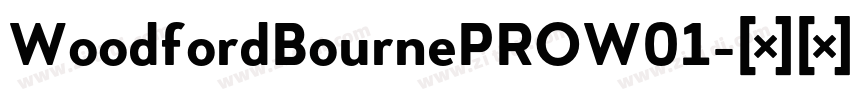 WoodfordBournePROW01字体转换