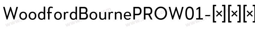 WoodfordBournePROW01字体转换