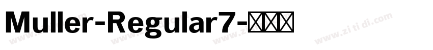 Muller-Regular7字体转换