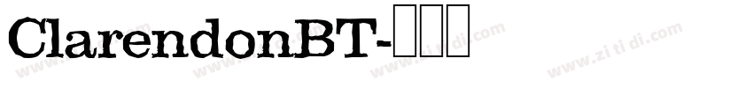 ClarendonBT字体转换