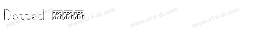 Dotted字体转换