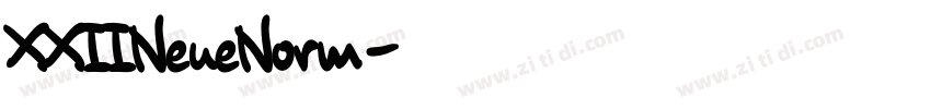 XXIINeueNorm字体转换