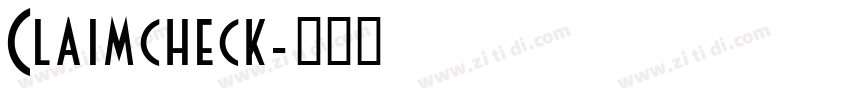Claimcheck字体转换