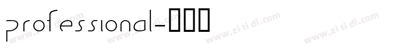 professional字体转换