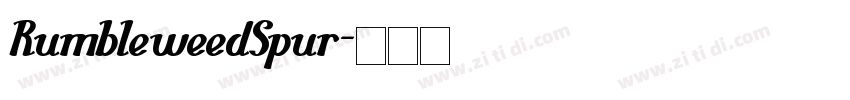 RumbleweedSpur字体转换
