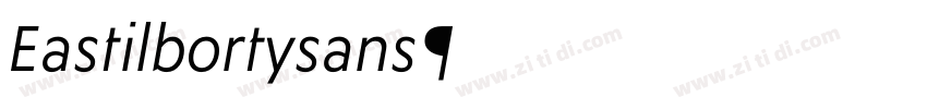 Eastlibertysans字体转换