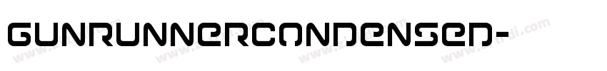 GunrunnerCondensed字体转换