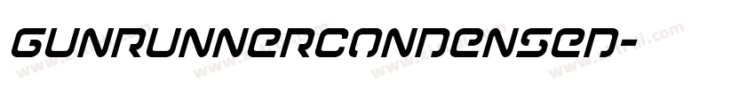 GunrunnerCondensed字体转换