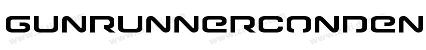 GunrunnerCondensed字体转换