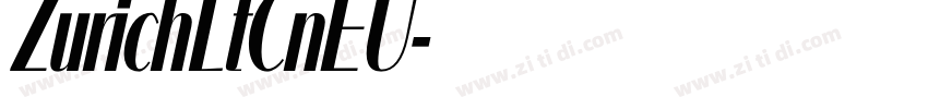 ZurichLtCnEU字体转换
