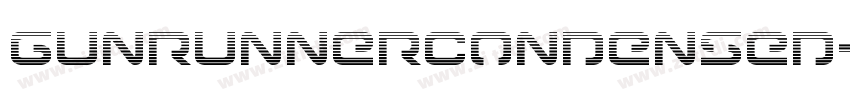 GunrunnerCondensed字体转换