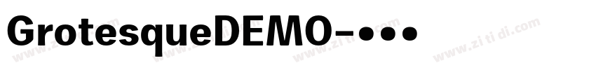 GrotesqueDEMO字体转换