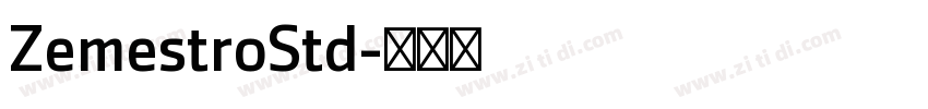 ZemestroStd字体转换