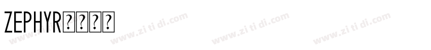 Zephyr字体转换
