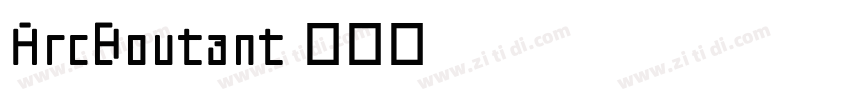 ArcBoutant字体转换
