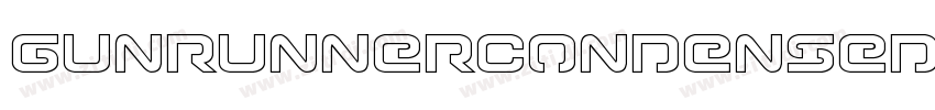 GunrunnerCondensed字体转换