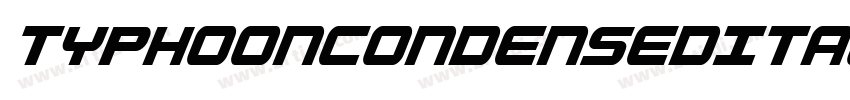 TyphoonCondensedItal字体转换