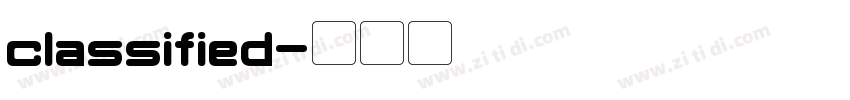 classified字体转换