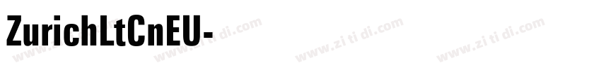ZurichLtCnEU字体转换