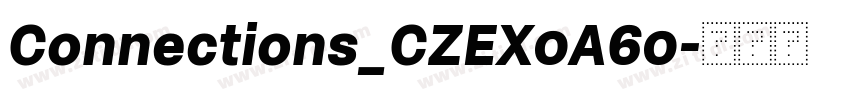 Connections_CZEX0A60字体转换