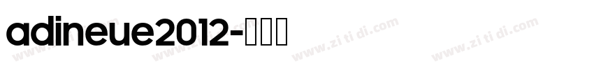 adiNeue2012字体转换