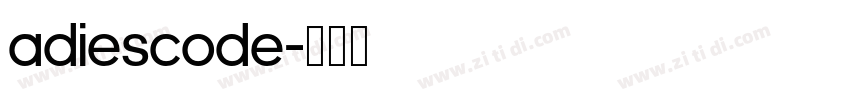 adiescode字体转换