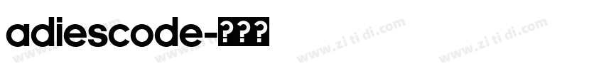 adiescode字体转换