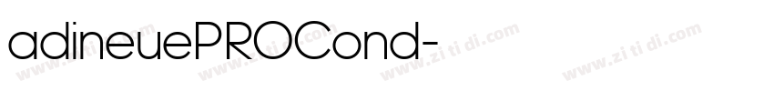 adineuePROCond字体转换