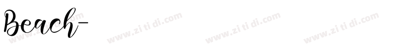 Beach字体转换