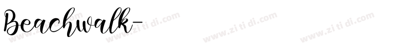Beachwalk字体转换