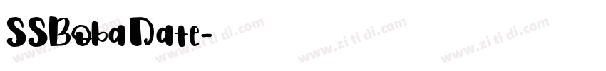 SSBobaDate字体转换