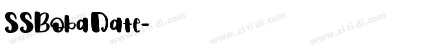 SSBobaDate字体转换