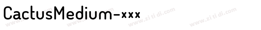 CactusMedium字体转换