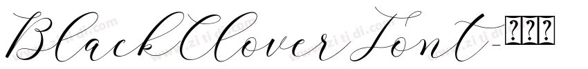 BlackCloverFont字体转换