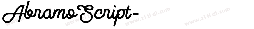AbramoScript字体转换