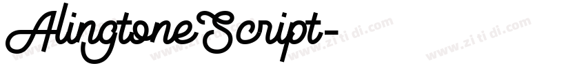 AlingtoneScript字体转换