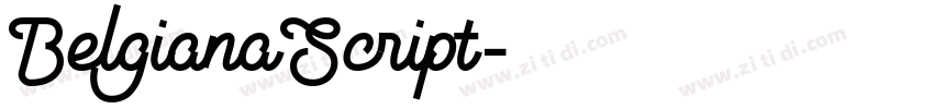 BelgianaScript字体转换