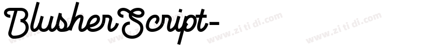 BlusherScript字体转换